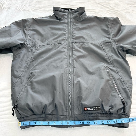 Men's Grey Waterproof Misty Mountain Technical Performance Outerwear Jacket - Picture 7 of 14